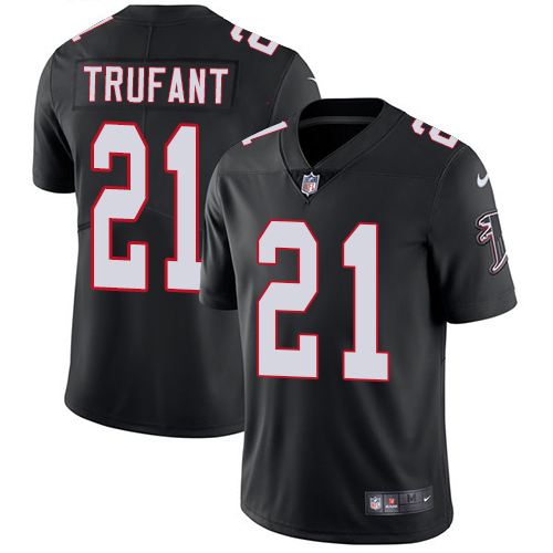 Nike Falcons #21 Desmond Trufant Black Alternate Men's Stitched NFL Vapor Untouchable Limited Jersey - Click Image to Close